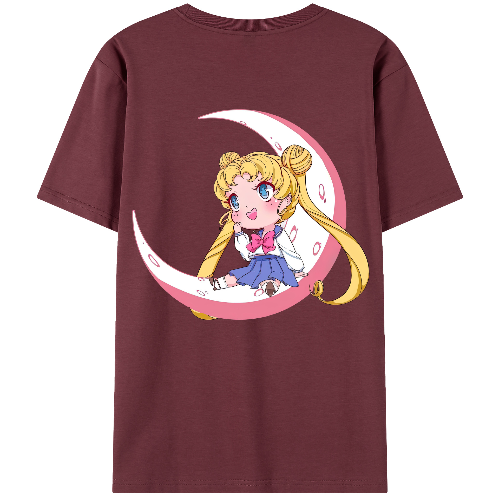 （画像用） 美少女戦士セーラームーン 愛野 美奈子 あいの みなこ Sailor Moon Aino Minako 綿100％半袖Tシャツ（背面プリント）